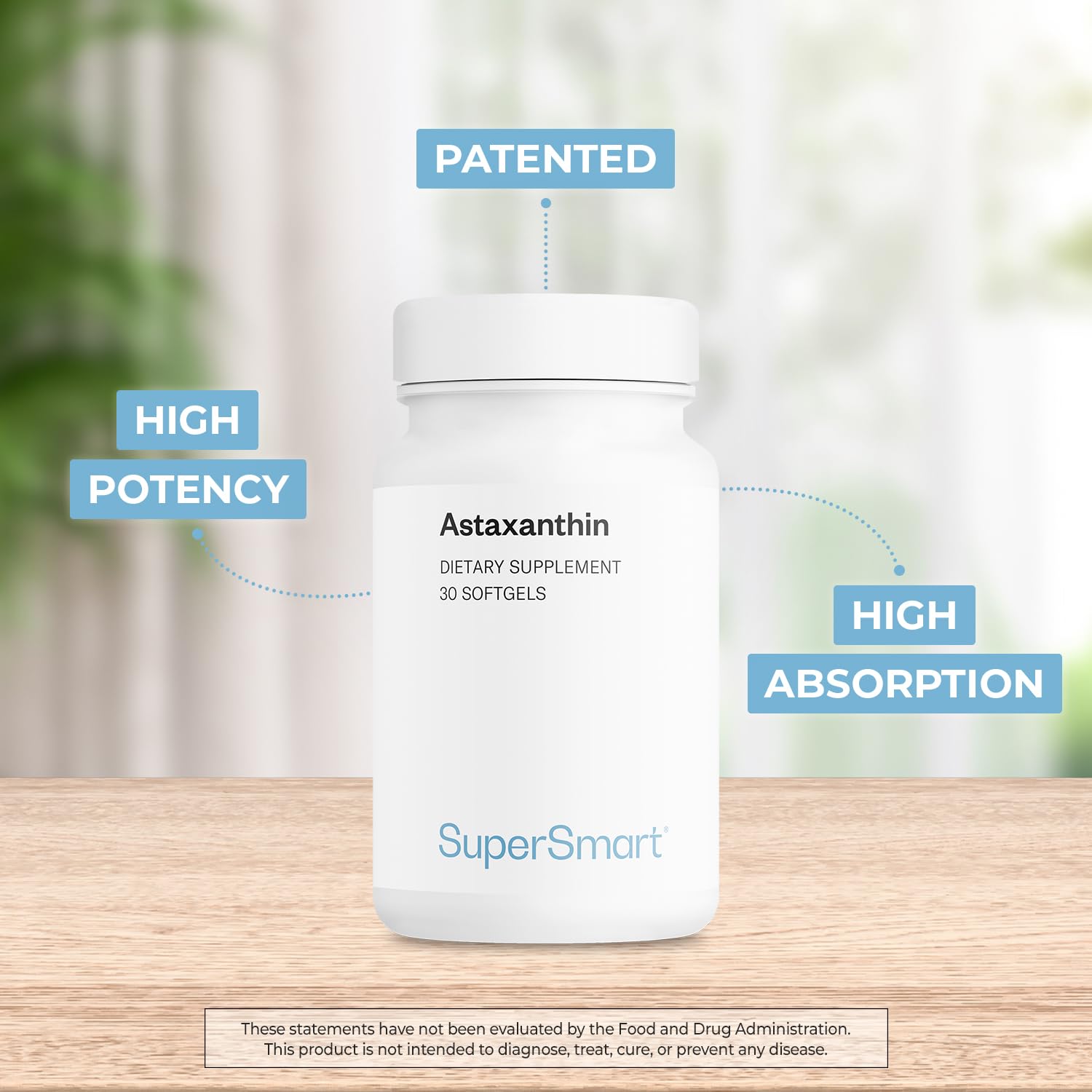 Supersmart Astaxanthin 4mg per Day (Patented & High Potency) - with AstaPure, Vitamin E, Olive Oil - Antioxidant Carotenoid | Non-GMO & Gluten Free - 30 softgels - Image 3