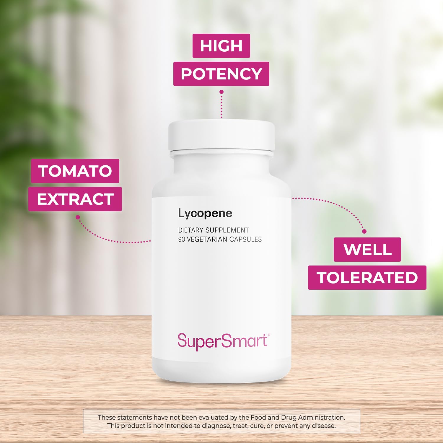 Supersmart - Lycopene 30mg per Day (High Potency) - Tomato Extract 10% Carotenoids - Lycopene Supplement | Non-GMO & Gluten Free - 90 Capsules - Image 3